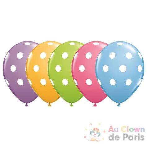 Ballon Latex Dots H Lium Au Clown De Paris