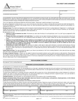 Fillable Online Files Consumerfinance Visa Credit Card Agreement