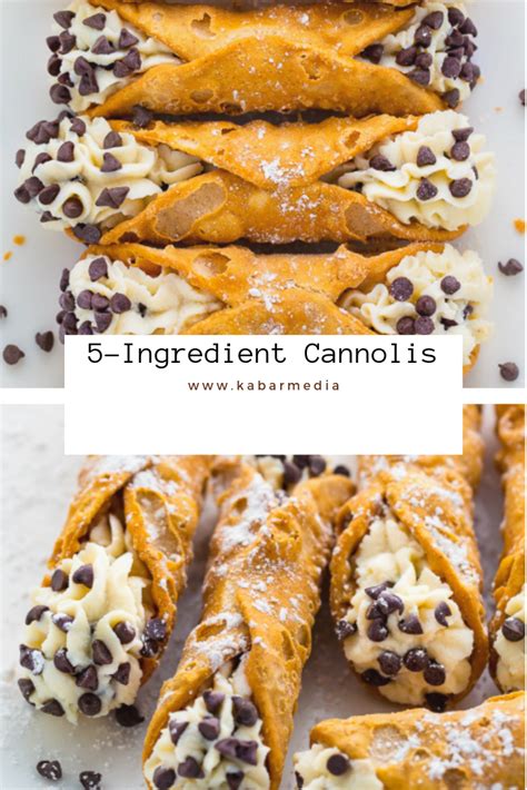 5 Ingredient Cannolis