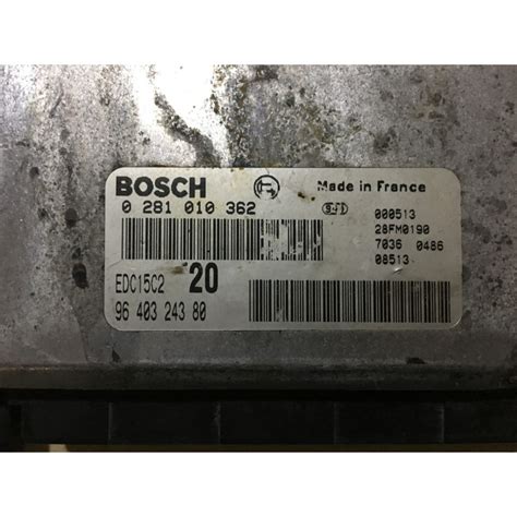 ECU BOSCH EDC15C2 6 1 0281010362 CITROEN XSARA I 2 0 HDI 66KW 90HP RHY