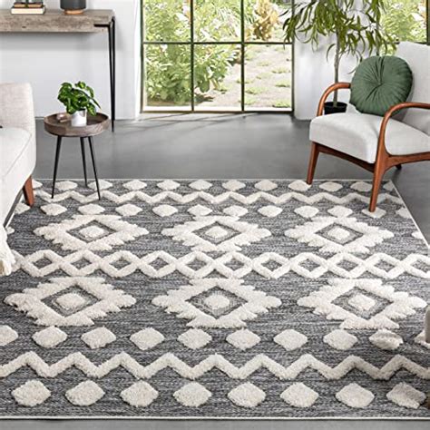 Well Woven Bellagio Chiara Tribal Moroccan Grey Flat Weave X