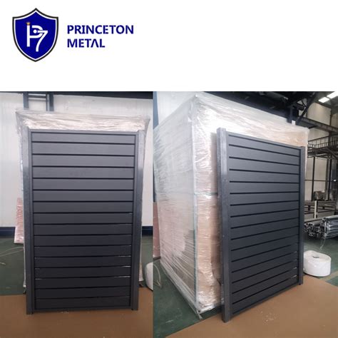 Princeton DIY Aluminum Pedestrian Gate With Solid Infill Horizontal