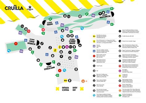 Mapa Del Recinto Del Festival Cru Lla En El Parc Del F Rum