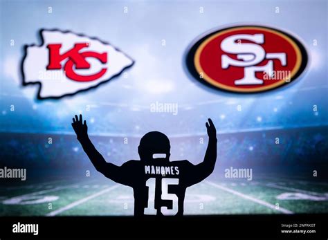 Las Vegas Nevada Usa January 29 2024 Patrick Mahomes Silhouette