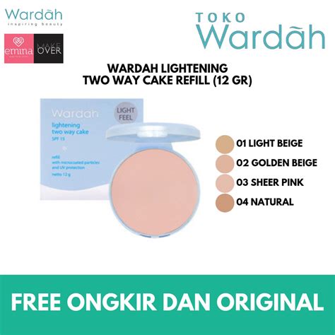 Jual Wardah Refill Lightening Powder Foundation Extra Cover Gk Shopee