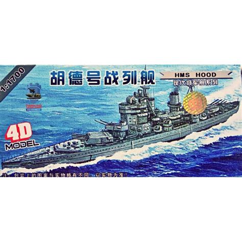 Model Kit Miniatur Kapal Perang Inggris HMS Hood