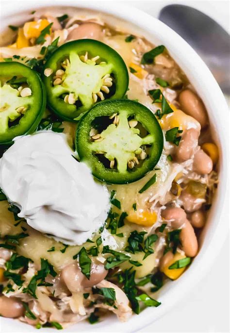 Slow Cooker White Chicken Chili Recipe Easy Chicken Recipes VIDEO