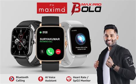 Maxima Shines Launches Max Pro Bold Smartwatch