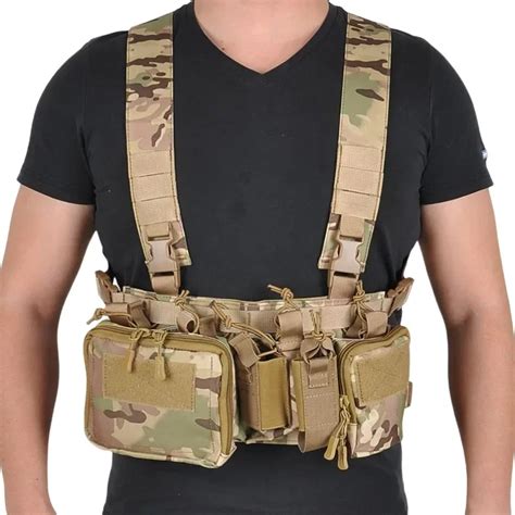 Chaleco T Ctico De Aparejo De Pecho Para Hombres Sistema Molle CS Match