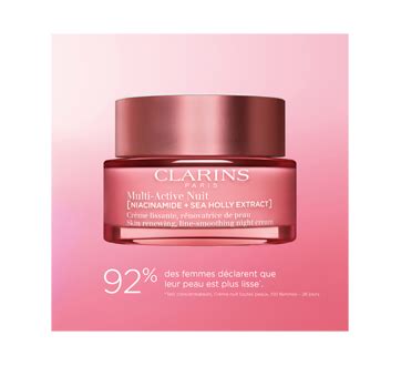 Multi Active Nuit Cr Me Lissante Pour Toutes Les Peaux Ml Clarins