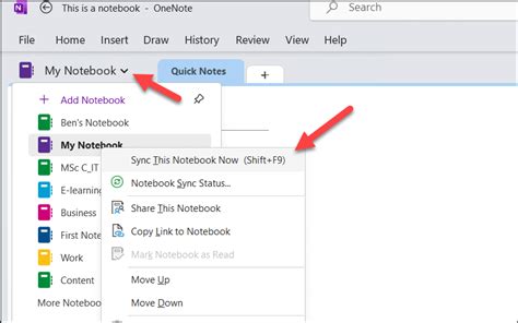 Cómo Sincronizar Una Computadora Portátil En Onenote Para Windows