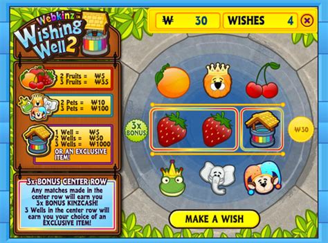 Wishing Well 2 Trophy Challenge On Now Wkn Webkinz Newz