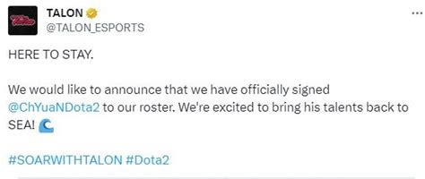 Talon Esports Has Issued An Official Statement Regarding The Dota 2