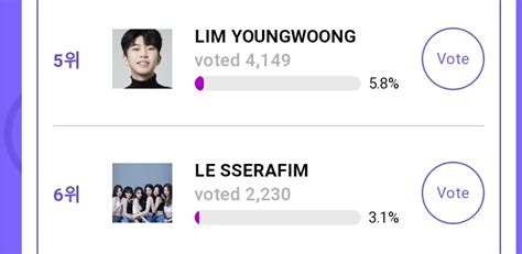 Le Sserafim Voting Team On Twitter Idollive Update Pm Kst