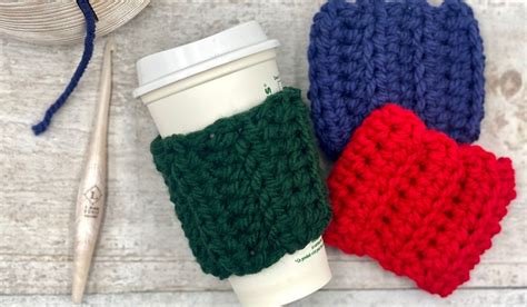 PDF Cup Sleeve Crochet Pattern Kolby Cup Cozy Crochet PATTERN Sewing