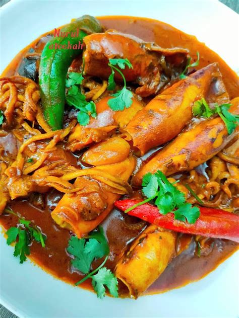 Resepi Sotong Kari Pekat Tanpa Santan Ringkas Je Bahan Tapi Sedap