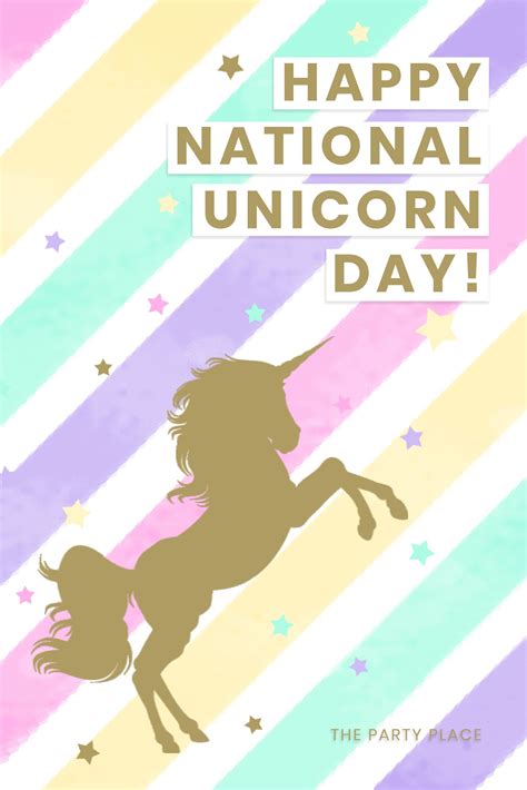 Happy National Unicorn Day | Party places, Themed party supplies, Party themes