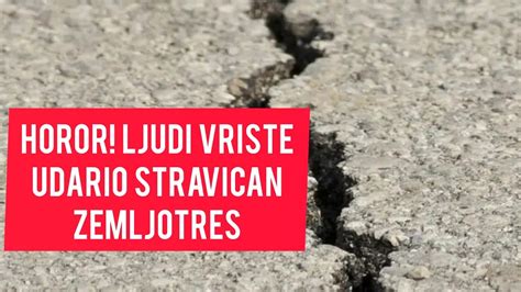 VANREDNO Pogodio STRAVICAN ZEMLJOTRES Kuknjava i plač naroda