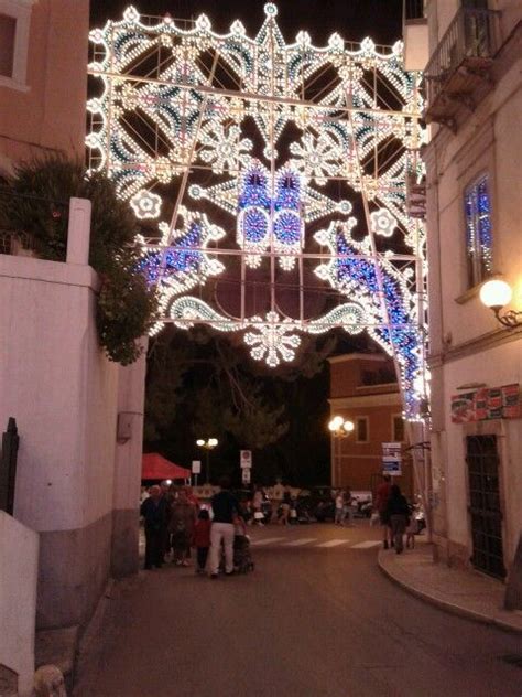 Illuminazione Festa Madonna Della Libera A Rodi Garganico Ceiling