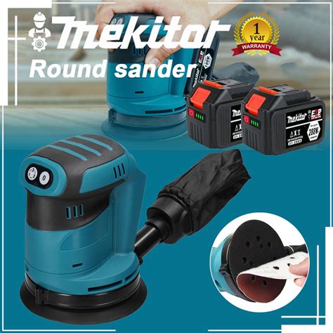 Mekitor Orbital Sander Cordless Machine For Woods Electric Random Mesin