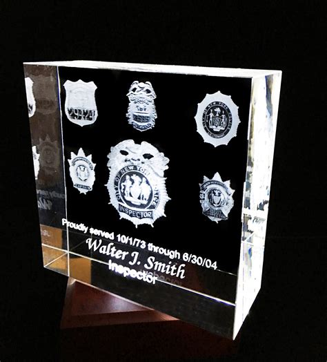 Law Enforcement Crystal Awards Promotions Retirements And Special