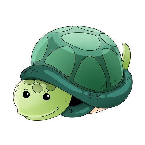 Sea Turtle Cute Cartoon Sea Animal Set 35777347 Png