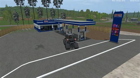 EXON PLACEABLE GAS STATION V1 0 BY EAGLE355TH Farming Simulator 19