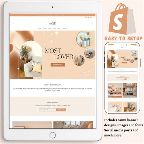 Shopify Template Shopify Design Website Theme Online Store Etsy