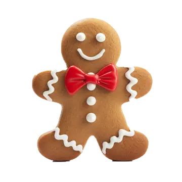 Un Bonhomme En Pain Dépice Pour Noël PNG 3d Clipart Noël Image PNG