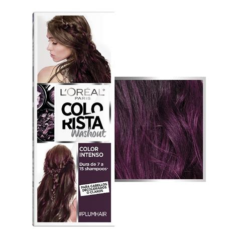 Coloración Temporal Loréal Paris Colorista Washout Plum 80 Ml Walmart