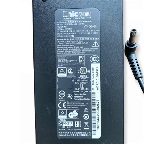 Orijinal Chicony 19 5V 9 23A 180W Asus MSI Uyumlu Laptop Adaptör 5 5mm