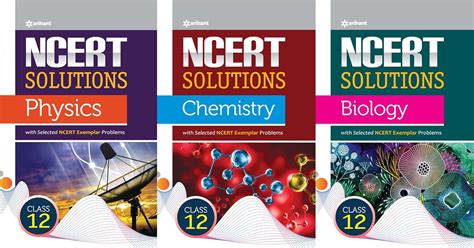 NCERT Solutions Physics Chemistry Biology Class 12th Combo Set Of 3