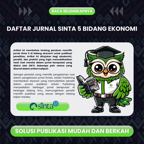 Daftar Jurnal Sinta Bidang Ekonomi Arbain Publishing