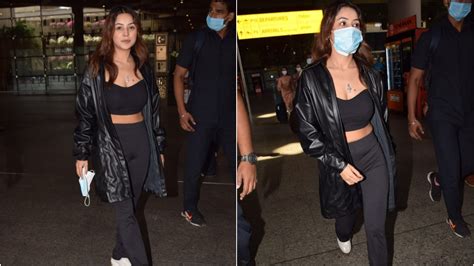 Shehnaaz Gill Returns To Mumbai After Filming Honsla Rakh In Canada See Pics India Today