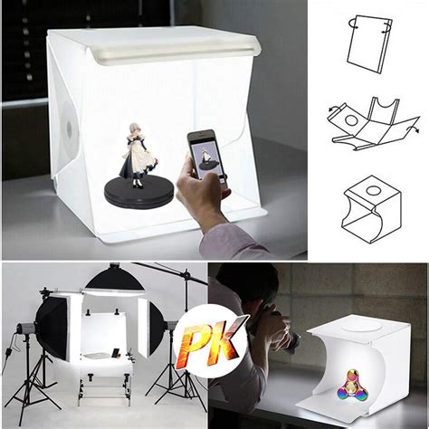 9x9 LED Folding Light Box Portable Photography Photo Studio Cube