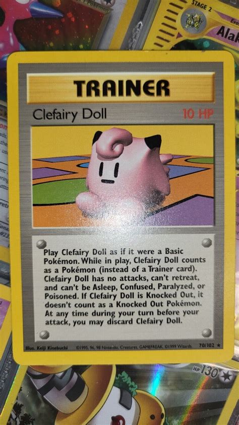 Mavin Clefairy Doll Trainer Pokemon Card Unlimited Edition Rare Non