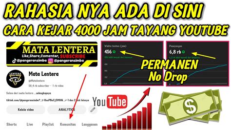 Cara Kejar Jam Tayang Youtube Satu Hp Bisa Monetisasi Cara Kejar Jam