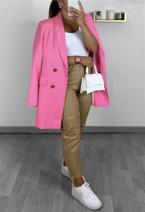 Outfits Tenis Look Blazer Duster Coat Blazers Normcore Chic