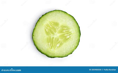 Fresh Cucumber Slices On White Background Stock Photo Image Of