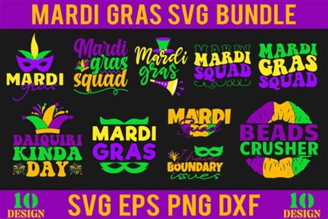 Mardi Gras Svg Bundle For Sale Graphic By Exclusive Crafts Stock