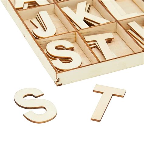 Wooden Alphabet Letters For Crafts Wooden English Letters Combo Set For ...