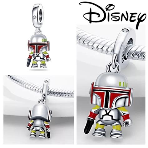 Pandora Starwars Boba Fett Charm Bracelet Star Wars Pandora Etsy