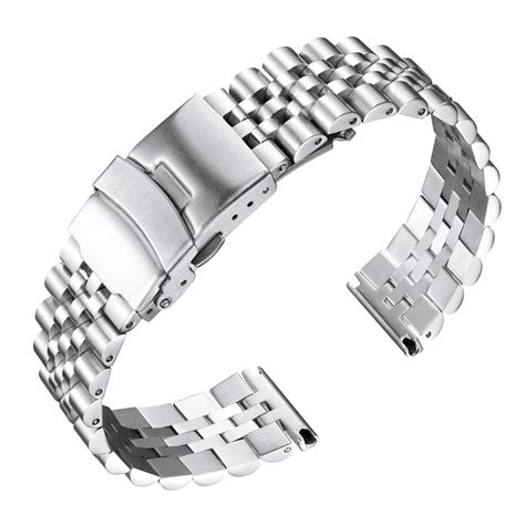 Stainless Steel Watch Bands For Men Women 18mm 20mm 22mm 24mm 26mm Replacement Metal Watch