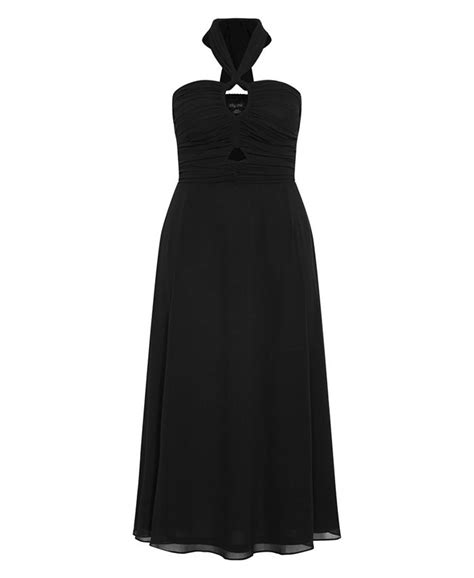 City Chic Plus Size Ever Lee Halter Neck Maxi Dress Macys