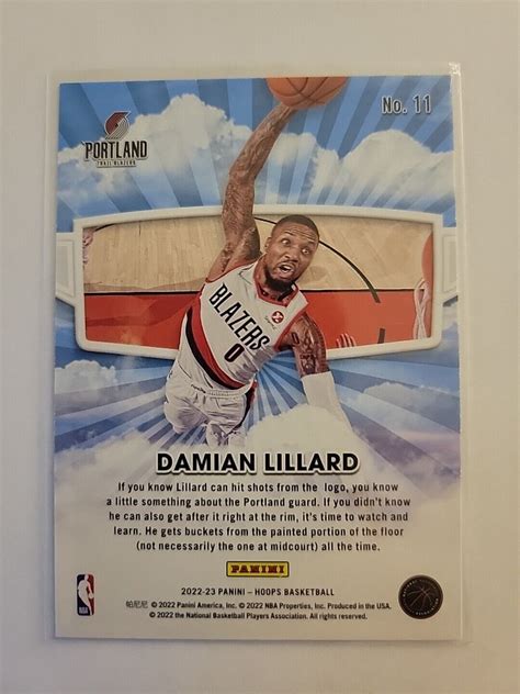 Panini Nba Hoops Skyview Damian Lillard For Sale Online