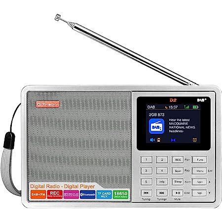 Gt Media D Dab Fm Radio Num Rique Portable Radio Rec Rds