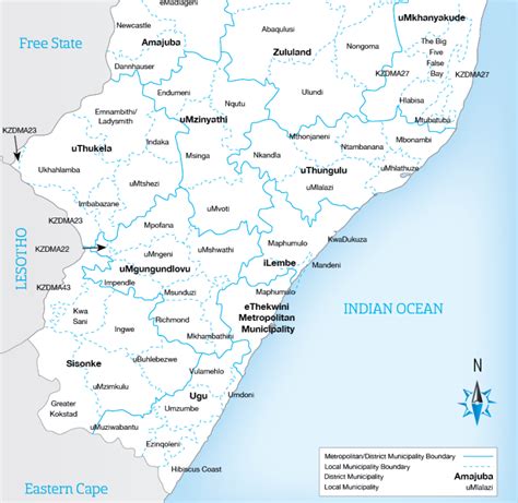 Filemap Of Kwazulu Natal With Districts Labelled Wikimedia 51 Off