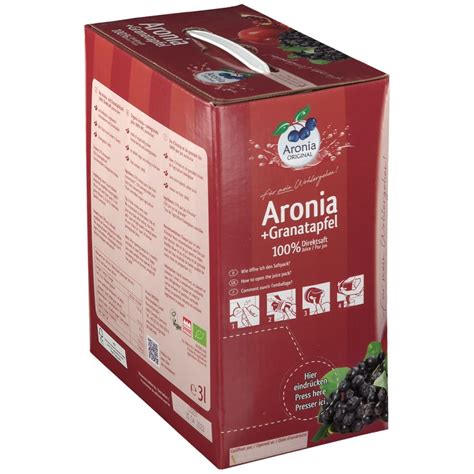 Aronia Original Bio Aronia Granatapfel Direktsaft 3 L Shop Apotheke