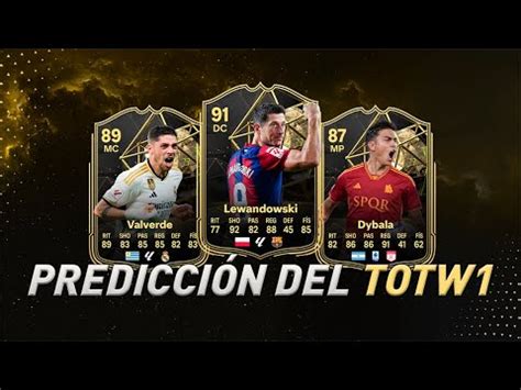 Llega El Primer Totw Prediccion Del Totw Equipo De La Semana