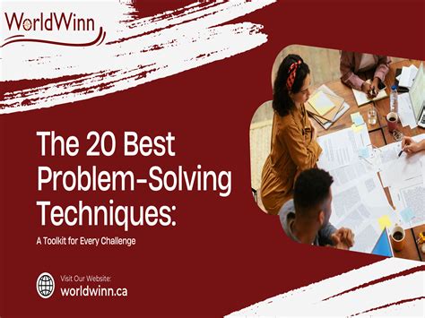 The 20 Best Problem Solving Techniques A Toolkit For Every Challenge